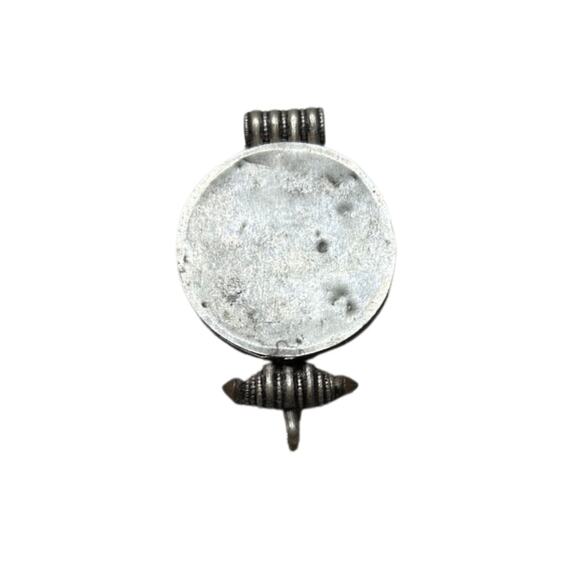 Vintage Tibetan Gau Prayer Box Amulet – Mixed Metal Pendant, Boho Tribal Jewelry - Picture 7 of 7